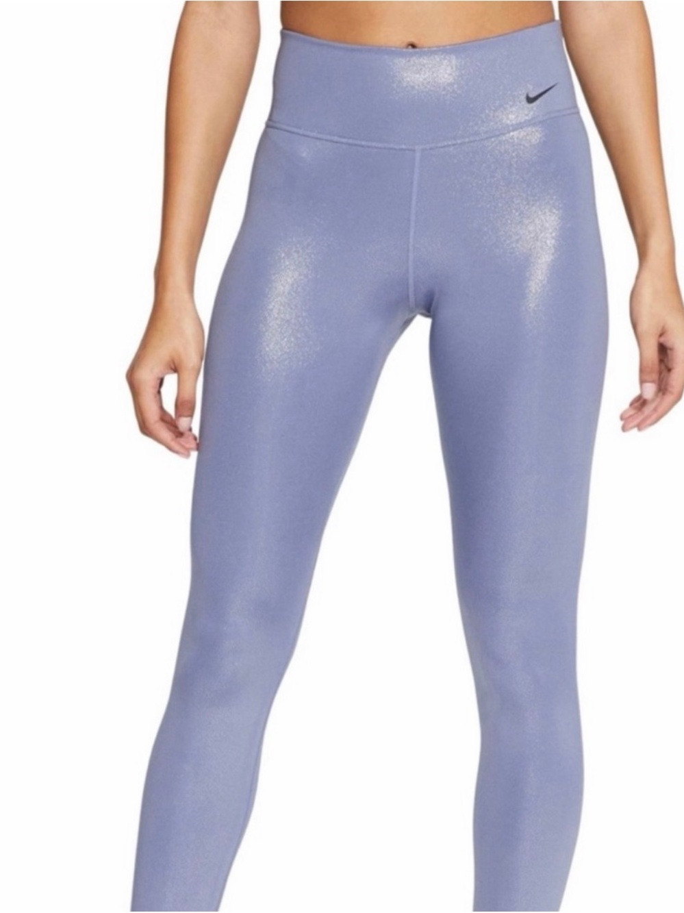 Nike Women's Shimmer High-Rise Leggings - Light Lavender
